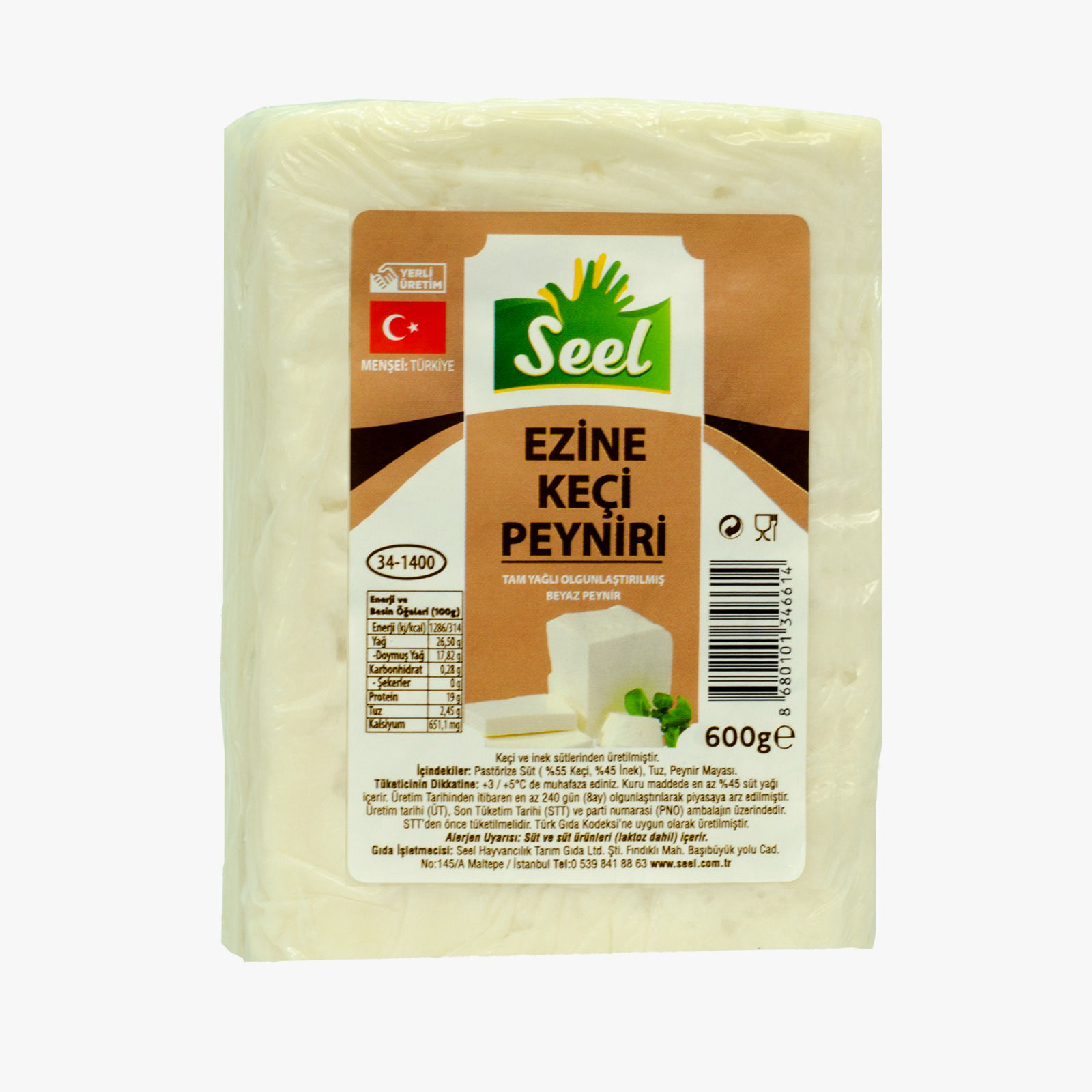 Seel Ezine Keçi Peyniri 600 Gr
